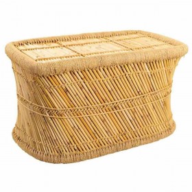 Tavolo aggiuntivo Alexandra House Living Naturale Bambù Corda 48 x 45 x 79 cm