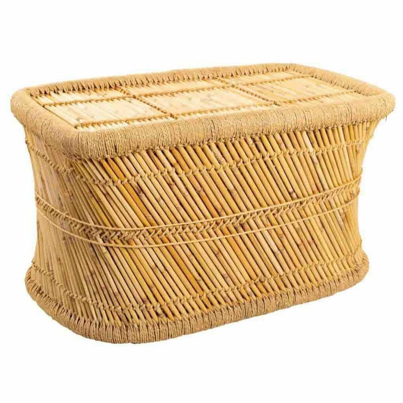 Tavolo aggiuntivo Alexandra House Living Naturale Bambù Corda 48 x 45 x 79 cm