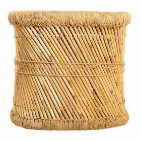 Tavolo aggiuntivo Alexandra House Living Naturale Bambù Corda 48 x 45 x 79 cm