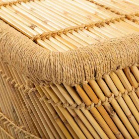 Tavolo aggiuntivo Alexandra House Living Naturale Bambù Corda 48 x 45 x 79 cm