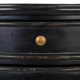 Comodino Alexandra House Living Nero 36 x 86 x 46 cm