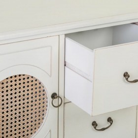 Ingresso Alexandra House Living Bianco Rattan Legno di abete Legno MDF 78 x 40 x 106 cm
