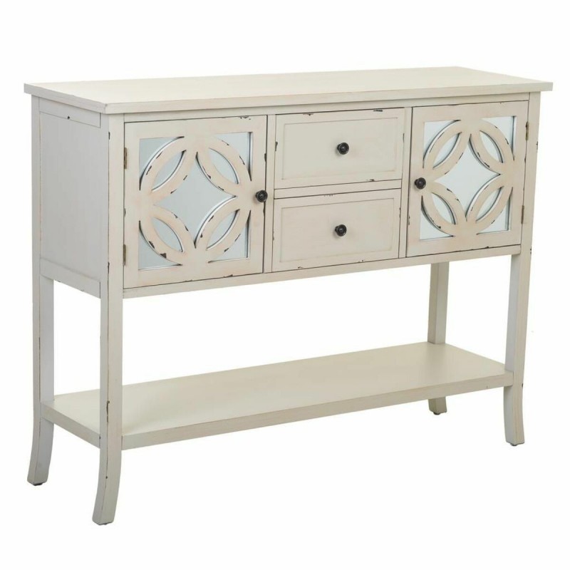 Credenza Alexandra House Living Grigio Vetro Legno di abete 37 x 91 x 121 cm