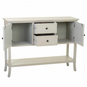 Credenza Alexandra House Living Grigio Vetro Legno di abete 37 x 91 x 121 cm