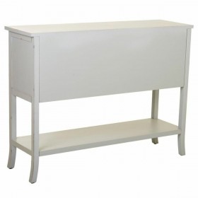 Credenza Alexandra House Living Grigio Vetro Legno di abete 37 x 91 x 121 cm