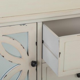 Credenza Alexandra House Living Grigio Vetro Legno di abete 37 x 91 x 121 cm