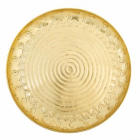 Piatto Decorativo Alexandra House Living Oro nichel 39 x 2 x 39 cm