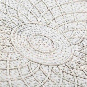 Piatto Decorativo Alexandra House Living Argento nichel 61 x 2 x 61 cm