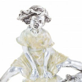 Statua Decorativa Alexandra House Living Poliresina Bambini 10 x 27 x 21 cm
