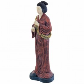 Statua Decorativa Alexandra House Living Poliresina Orientale Musica 18 x 61 x 21 cm