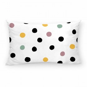 Fodera per cuscino Decolores Cuzco Bianco Multicolore 30 x 50 cm Pois