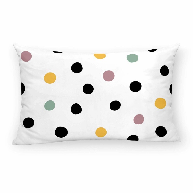 Fodera per cuscino Decolores Cuzco Bianco Multicolore 30 x 50 cm Pois