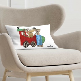 Fodera per cuscino Decolores Locomotora Multicolore 30 x 50 cm