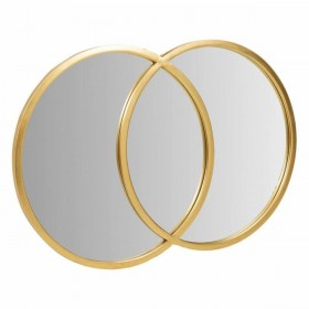 Specchio da parete Alexandra House Living Oro Metallo Vetro Legno MDF 60 x 3 x 90 cm