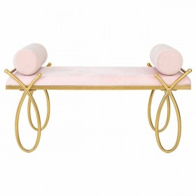 Panca Alexandra House Living Oro Metallo Spugna Legno MDF 49 x 53 x 112 cm