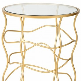 Tavolo aggiuntivo Alexandra House Living Oro Metallo 46 x 60 x 46 cm