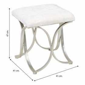 Panca Alexandra House Living Champagne Metallo Spugna Legno MDF 41 x 47 x 41 cm