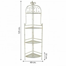 Scaffale ad Angolo Alexandra House Living Metallo Forjare 35 x 125 x 49 cm
