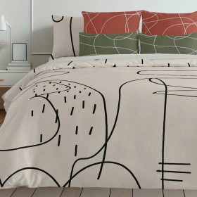 Copripiumino Decolores Burdeos Multicolore 175 Fili 240 x 220 cm Collo di bottiglia