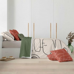 Copripiumino Decolores Burdeos Multicolore 175 Fili 240 x 220 cm Collo di bottiglia
