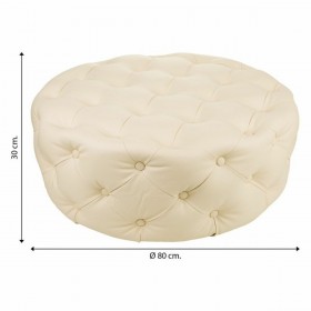 Panca Alexandra House Living PVC Legno MDF 80 x 30 x 80 cm