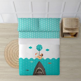 Set di Lenzuola Decolores Jaws Multicolore
