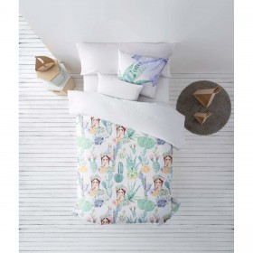 Copripiumino Decolores Sonora Multicolore 175 Fili 260 x 240 cm