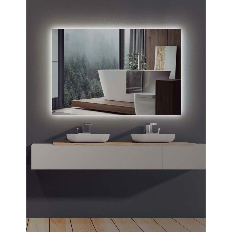 Specchio da bagno con luce LED Ledimex SUEC006-90 90 x 80 cm Specchio