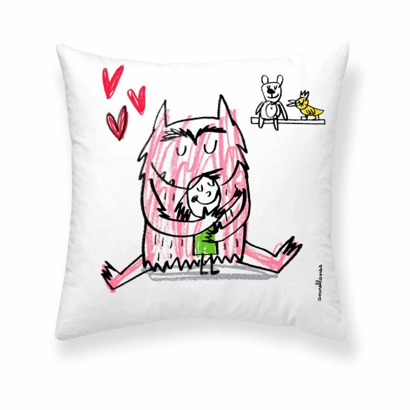 Fodera per cuscino Decolores Amor en català Multicolore 50 x 50 cm Cotone Catalano