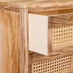 Cassettiera Alexandra House Living Canna Legno di paulownia 29 x 75 x 35 cm