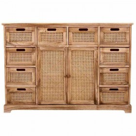 Credenza Alexandra House Living Legno di paulownia 33 x 78 x 113 cm