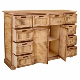 Credenza Alexandra House Living Legno di paulownia 33 x 78 x 113 cm
