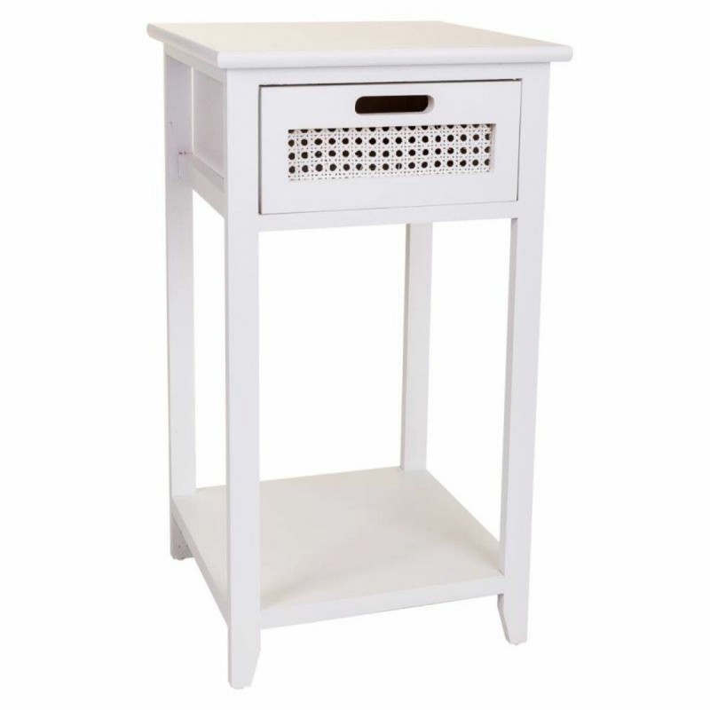 Comodino Alexandra House Living Bianco 35 x 63 x 35 cm