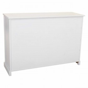 Credenza Alexandra House Living Bianco Legno di paulownia Legno MDF 33 x 78 x 113 cm