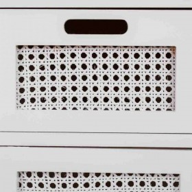 Credenza Alexandra House Living Bianco Legno di paulownia Legno MDF 33 x 78 x 113 cm