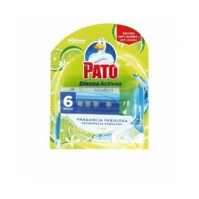 Deodorante per toilette Pato Discos Activos Lime 6 Unità Disinfettante