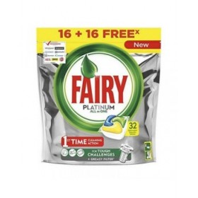 Pastiglie per lavastoviglie Fairy All in 1 Platinum Fresco (24 Unità)