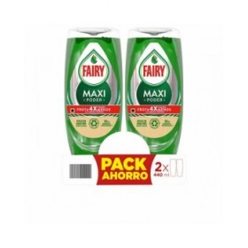 Detersivo liquido per stoviglie Fairy Maxi Poder 2 x 440 ml