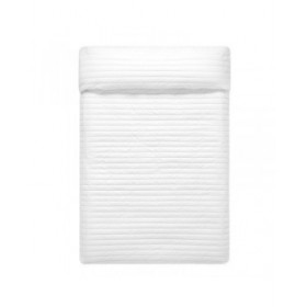Trapunta Reversibile HappyFriday Basic Dash Bianco Blu Marino 240 x 260 cm