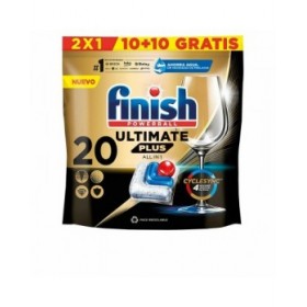 Pastiglie per lavastoviglie Finish Ultimate Plus (20 Unità)