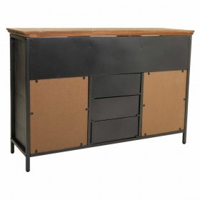 Credenza Alexandra House Living Marrone Grigio Legno Metallo 36 x 82 x 121 cm