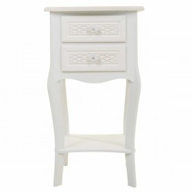 Comodino Alexandra House Living Bianco Crema 31 x 71 x 38 cm