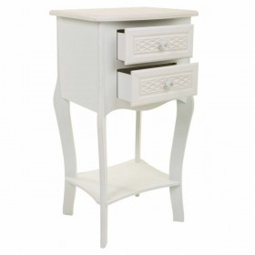 Comodino Alexandra House Living Bianco Crema 31 x 71 x 38 cm