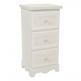 Comodino Alexandra House Living Bianco Crema 26 x 60 x 31 cm