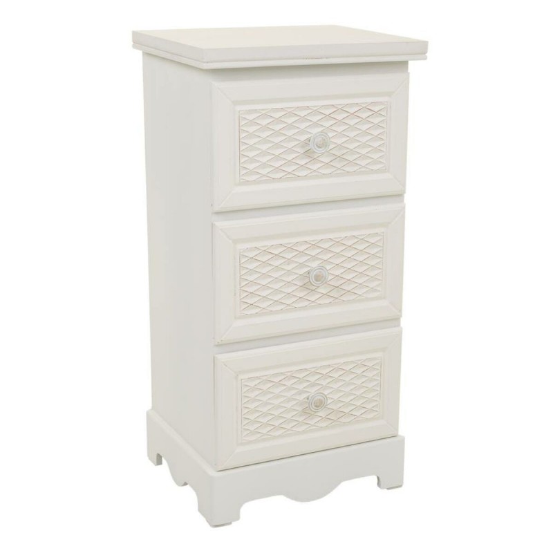 Comodino Alexandra House Living Bianco Crema 26 x 60 x 31 cm