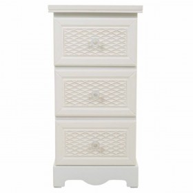 Comodino Alexandra House Living Bianco Crema 26 x 60 x 31 cm