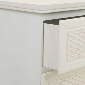 Comodino Alexandra House Living Bianco Crema 26 x 60 x 31 cm