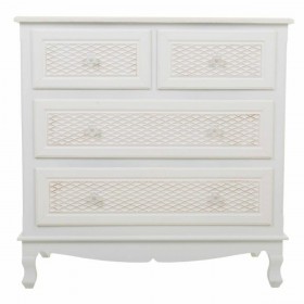 Cassettiera Alexandra House Living Bianco Crema Metallo Legno di pino Legno MDF 40 x 81 x 80 cm