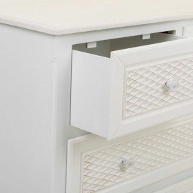 Cassettiera Alexandra House Living Bianco Crema Metallo Legno di pino Legno MDF 40 x 81 x 80 cm
