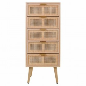 Cassettiera Alexandra House Living Naturale Legno MDF